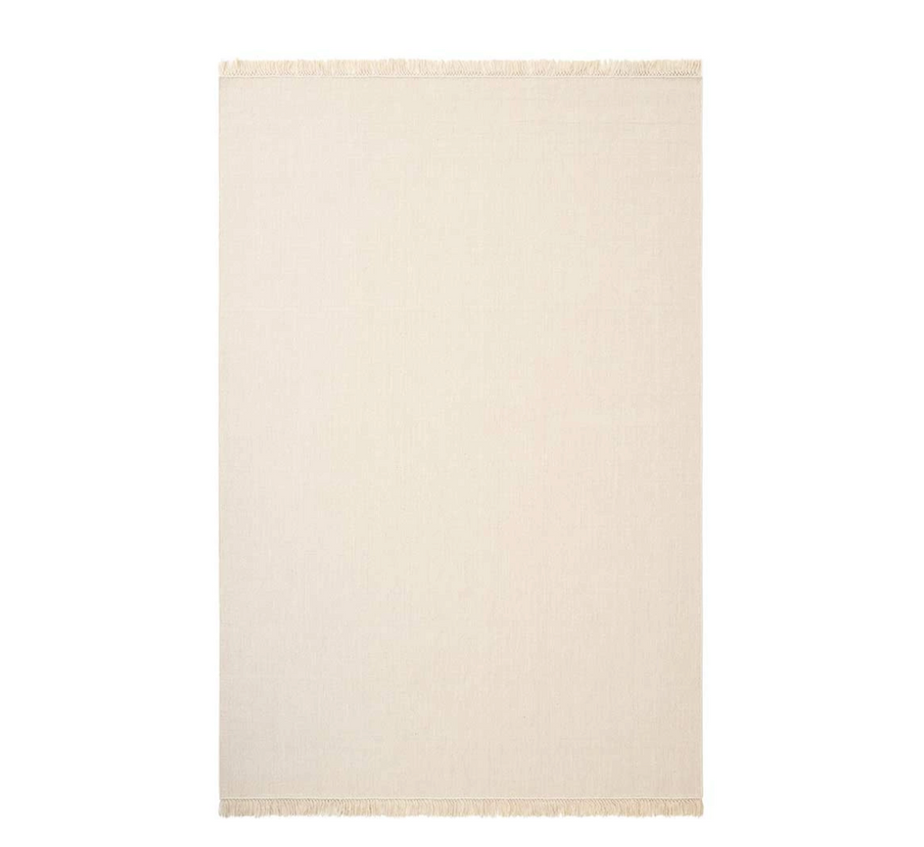 Villamatto kudottu Nanda off white