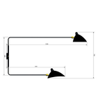 Applique 2 Bras Droits Pivotants