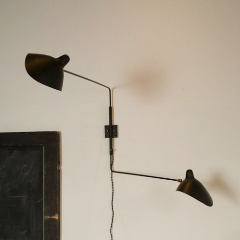 Applique 2 Bras Droits Pivotants