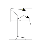 Lampadaire 3 Bras