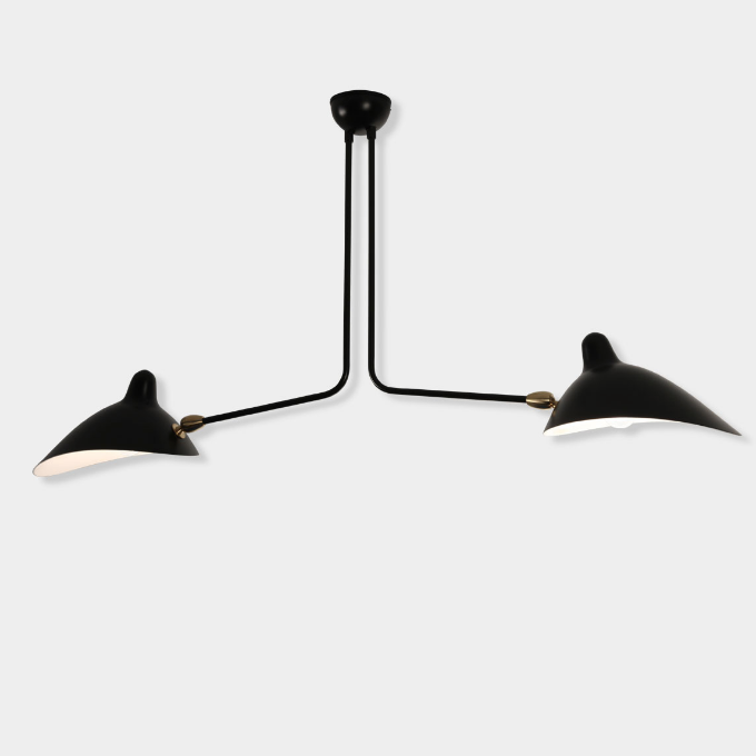 Plafonnier 2 Bras Fixes