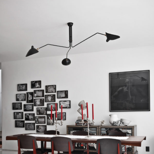 Plafonnier 3 Bras Pivotants