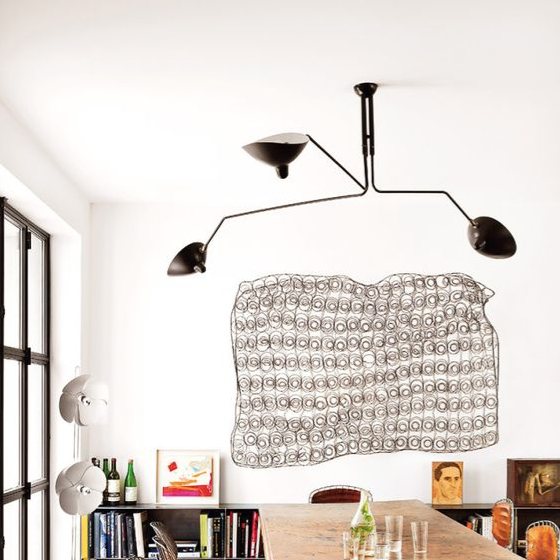 Plafonnier 3 Bras Pivotants