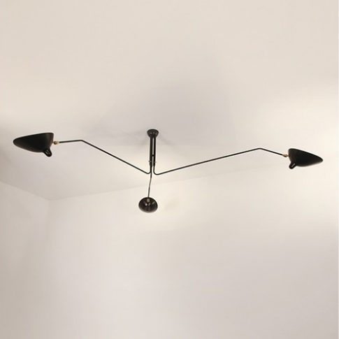 Plafonnier 3 Bras Pivotants