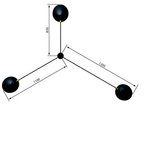 Plafonnier 3 Bras Pivotants