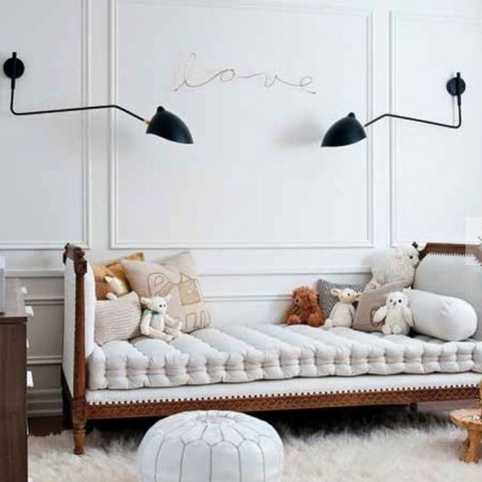 Applique 1 Bras Courbe Pivotant