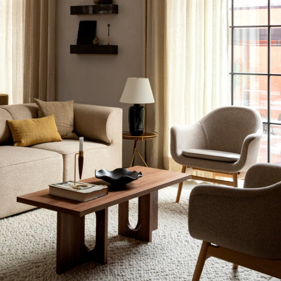 Androgyne Lounge Table, Wood