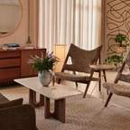 Knitting Lounge Chair, Sheepskin