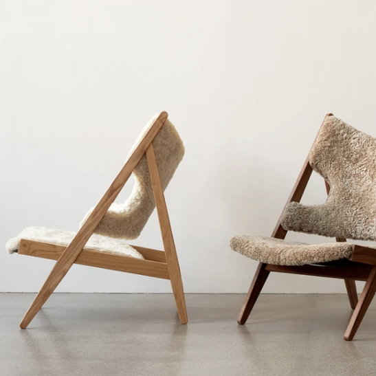 Knitting Lounge Chair, Sheepskin
