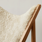 Knitting Lounge Chair, Sheepskin