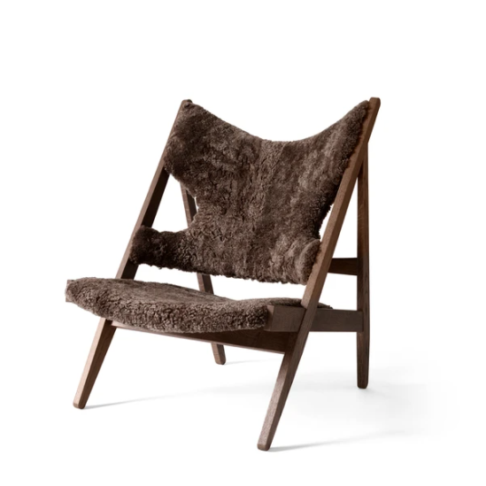 Knitting Lounge Chair, Sheepskin