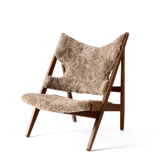 Knitting Lounge Chair, Sheepskin