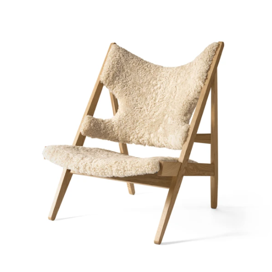 Knitting Lounge Chair, Sheepskin