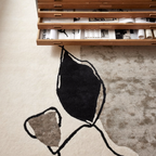 Abstract Ivory Rug