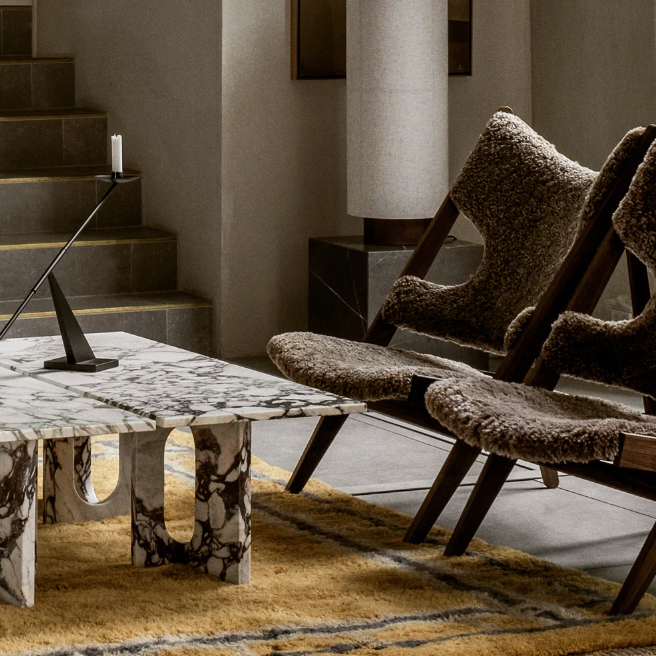 Androgyne Lounge Table stone/marble